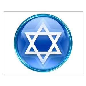  Small Poster Blue Star of David Jewish 