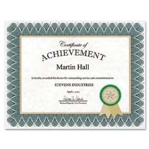  Geographics 47405   Certificate Kit, Green Helical Office 