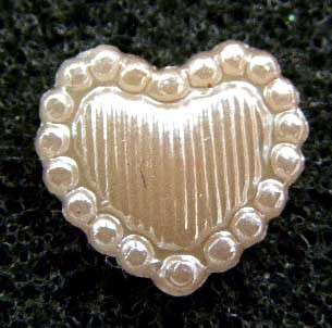 100 PCS UPICK LITTLE HEART PEARL DECOR FLATBACK M1258  