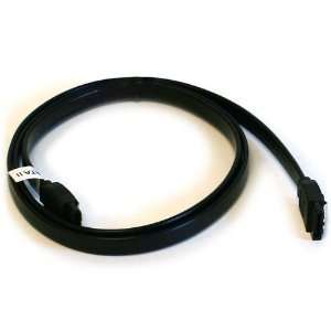  SATA2 Cables w/Locking Latch / Black   36 Inches 