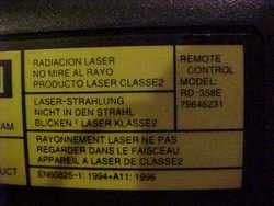 NEC RD 358E Remote Control/Laser Pointer NEC LT81/LT81G  