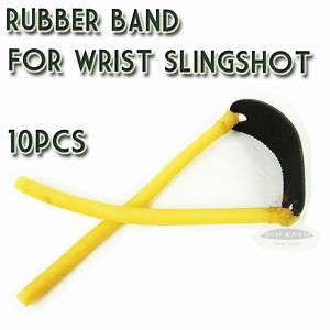 10× ELASTICA Rubber Bands for Wrist Slingshot Catapult  