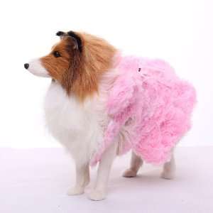   Soft Pink Pet Dog Winter Coat Jacket Clothes Apparel   L