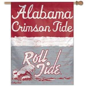  Alabama Crimson Tide Flag   Vintage Style Sports 