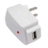  White USB Home Travel Charger for Apple iPod Touch 4th Generation
