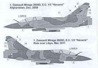 Olimp Resin 1/72 MIRAGE 2000D AFGHANISTAN LIBYA Conversion Set  