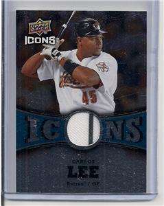 2009 Houston Astros Carlos Lee Game Used Jersey ICONS  