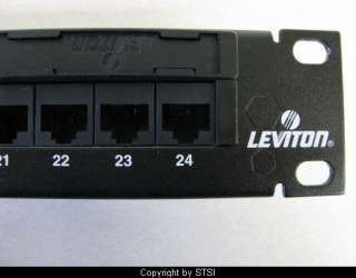 Leviton GigaMax 24pt Cat5e Patch Panel 5G596 U24 ~STSI  