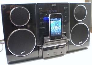 JVC UX LP5 70 WATT CD PLAYER RADIO STEREO MP3 SYSTEM WITH FLIP DOCK 