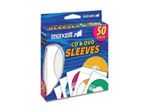 maxell 190135 cd 400 cd dvd sleeves 50 pack average rating 5 5 1 