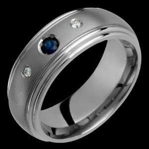   13.00 Titanium Ring with Sapphire & Diamonds Alain Raphael Jewelry