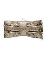 Jessica McClintock Handbag, Chain Mail Bow Evening Clutch