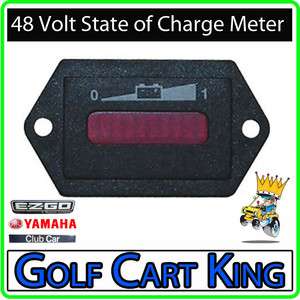 48 Volt Golf Cart LED Battery Charge Indicator Meter  