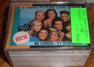 1991 Beverly Hills 90210 Card Set 1 88+11 Stickers Comp  