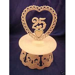  25th Anniversary Cake Top Stand Accessories & Base 