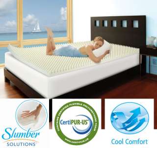 Slumber Solutions Highloft Cool 3 inch Memory Foam Mattress Topper