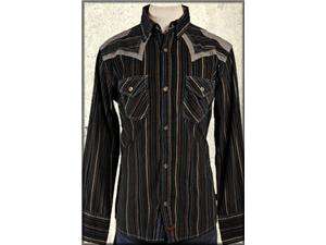 Fender Born Famous Faux Leather Patch Striped Western Style Mens Long 