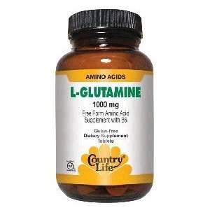   Glutamine 1000 mg Free Form Amino Acid W B6