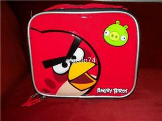 NEW NWT ANGRY BIRDS RED BLACK TOUCAN PIG LUNCH BOX #2 U.S. SELLER 