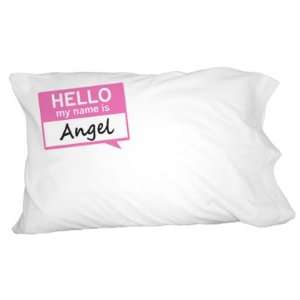  Angel Hello My Name Is Novelty Bedding Pillowcase Pillow 