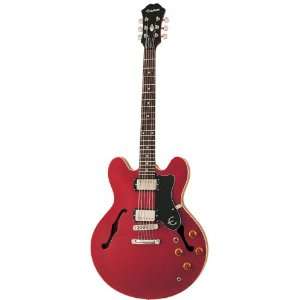  Epiphone Dot Archtop Electric Guitar, Cherry Musical 