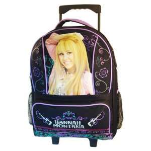   Hannah Montana Large Rolling Luggage Backpack (AZ6100): Toys & Games