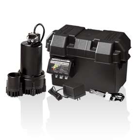   Angel (bsp25) 12V Thermoplastic Battery Backup Sump Pump System  