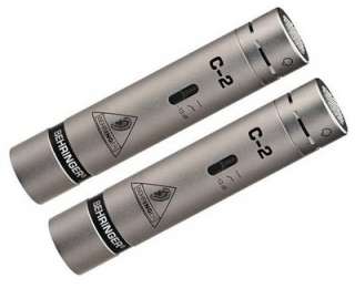 Behringer C 2 Matched Studio Condenser Microphones w/ stand adapter 