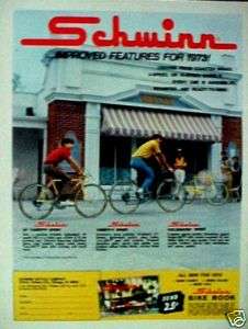1973 Schwinn Bicycles~Varsity Sport~Collegiate Mall Shop Bike Riding 