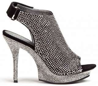 Lady Couture Black Angel Crystal Studded Ladies Platform High Heel 