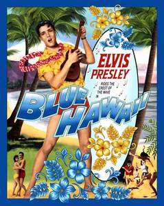 Elvis Presley Blue Hawaii Movie Panel Fabric 36x45  