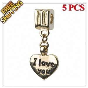  1 Buy  5PCS Gold Plated Alloy Charm Beads, High Quality 