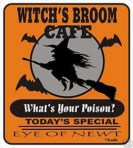 Witch Broom Cafe Signs   Many Fantasy Available  