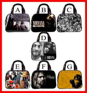 Nirvana Kurt Cobain Hot Rock Band Handbag Purse #PICK 1  