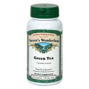  Natures Wonderland Green Tea, 60 Capsules Health 