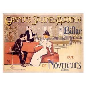  Grandes Salones y Academia de Billar Giclee Poster Print 