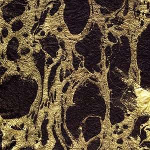  Thai Marble Paper  Gold on Black 24x36 Inch Sheet Arts 