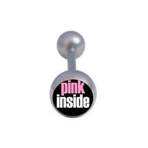    Pink Inside Tongue Ring Barbell Body Jewelry Sexy FUN: Jewelry