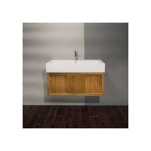 Lacava Wall Mount Under Counter Vanity W/ Two Sliding Doors & Fixed 