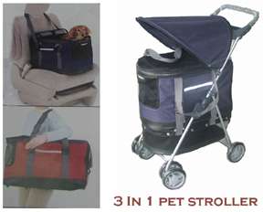in 1 Pet Stroller, Carrier & Car Seat Cat or Dog NEW  