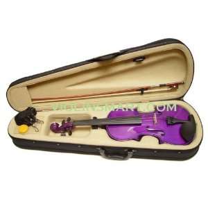   Bow + Case + Rosin FREE STRINGS & PITCH PIPE TUNER Musical