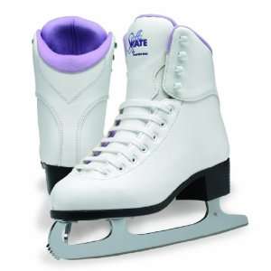 Jackson GS181 SoftSkate Misses Figure Ice Skates White with Purple 
