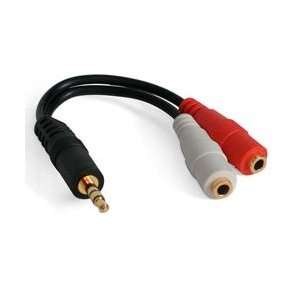  Startech Cable MUY1MFF 6inch Stereo Splitter Cable 3.5mm 