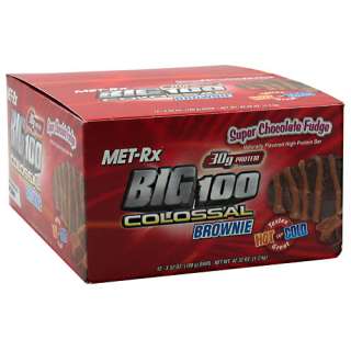 MET Rx Big 100 Colossal High Protein Brownie Bar 12    