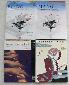 Lot 4 Faber Piano Bks L2A,B Technic Theory Chords Other  