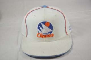 REEBOK SAN DIEGO CLIPPERS WHITE ORANGE AND BLUE FITTED 6 7/8 (HATS8 