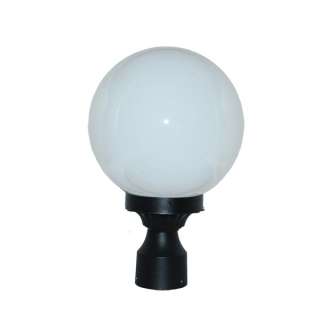 Black Globe Outdoor Pole Lighting Light Fixture 847263081168  