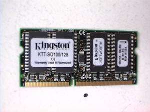 KINGSTON 128MB PC100 TOSHIBA 4600 LAPTOP MEMORY RAM  