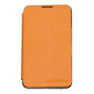 New RETAIL PACKING Samsung Galaxy NOTE Flip Case Cover, ORANGE  
