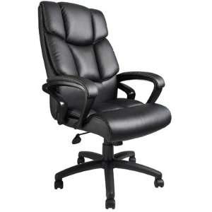   Office Products Overstuffed Executive Leather Chair: Office Products